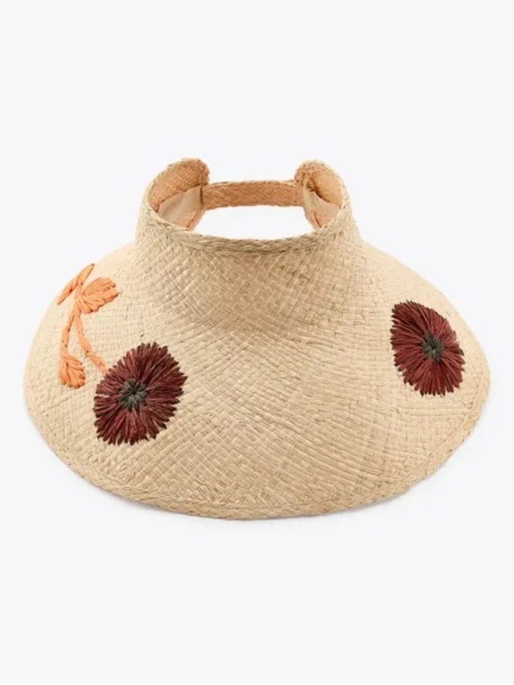 ZARA FLORAL BRAIDED VISOR